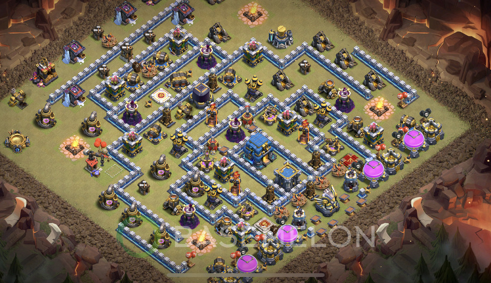 Hôtel de Ville Level 12 Guerre GDC Base  2025, Niveaux max, Anti Tout, Village #1691
