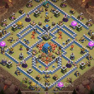 Town Hall Level 12 War Base Design 2025, Legend League, Anti Everything, Layout #1703