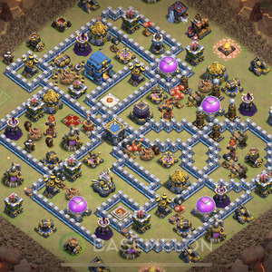 Town Hall Level 12 War Base Design 2025, Hybrid, Layout #1794