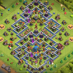 Town Hall Level 12 Farm Base Design 2025, Layout #1842