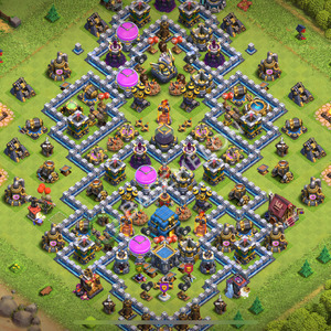 Town Hall Level 12 Farm Base Design 2026, Layout #1842