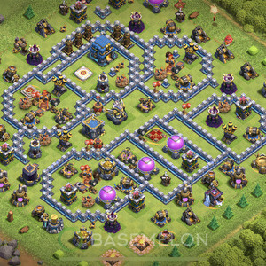 Town Hall Level 12 Trophy/Defense Base Design 2025, Anti 3 Stars, Layout #1981