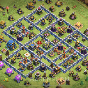 Town Hall Level 12 Trophy/Defense Base Design 2025, Anti Everything, Layout #1998