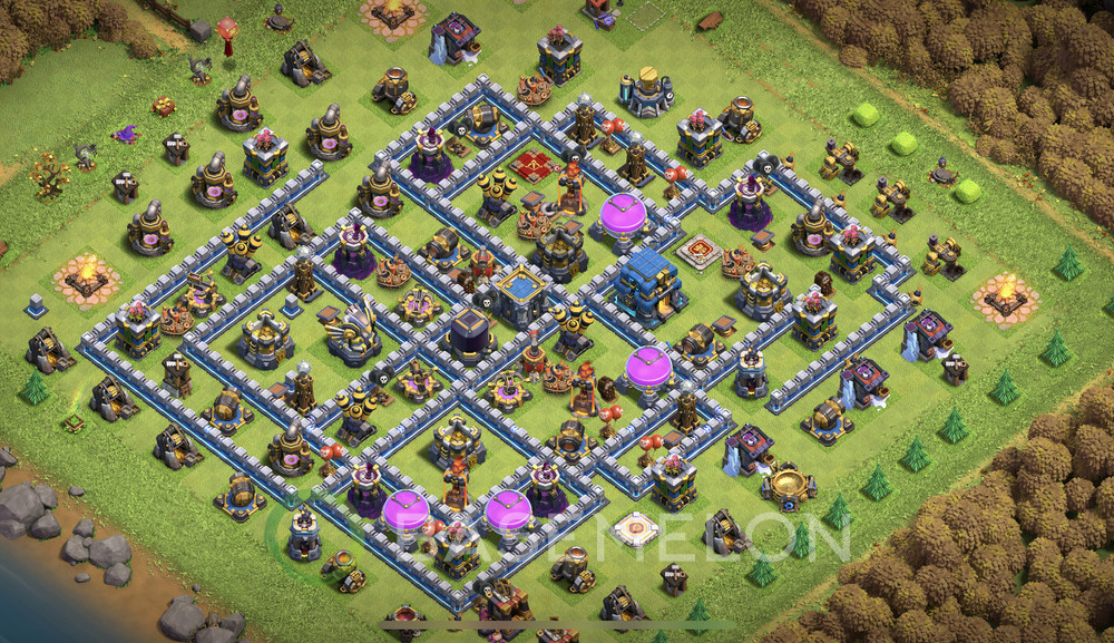 Rathaus Level 12 Farmen Base 2025, Hybrid, Anti Alles, Layout #2003