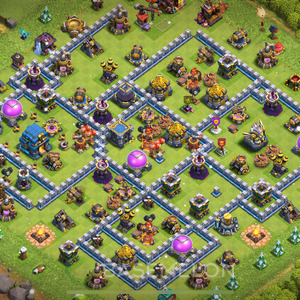 Town Hall Level 12 Farm Base Design 2025, Anti 3 Stars, Anti Everything, Layout #2095