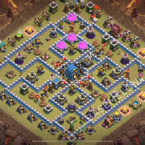 Town Hall Level 12 War Base Design 2026, Anti Air, Layout #2114