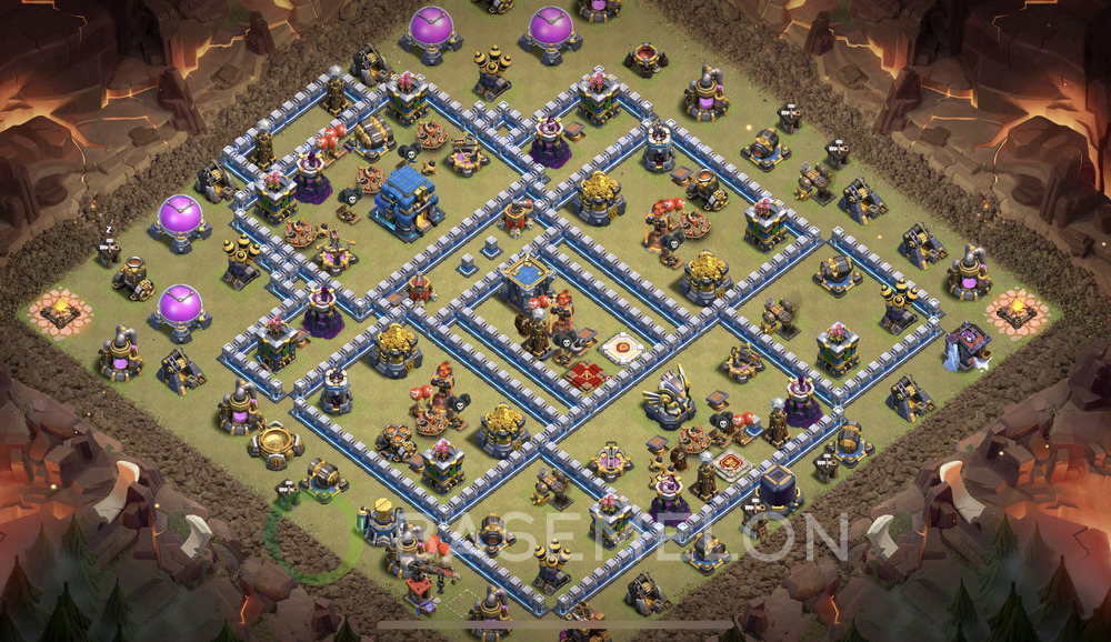 Town Hall Level 12 War Base Design 2025, Anti 2 Stars, Anti Everything, Layout #2126