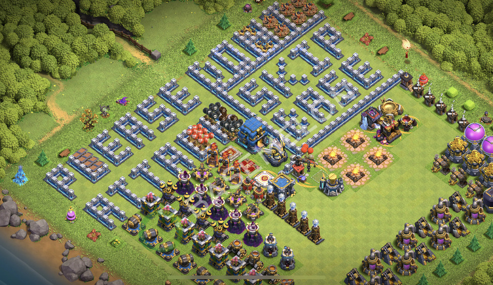 Town Hall Level 12 Progress Base Design 2025, Layout #2133