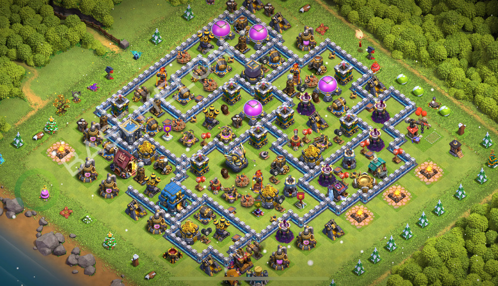 Town Hall Level 12 Farm Base Design 2025, Anti 3 Stars, Anti Everything, Layout #2134