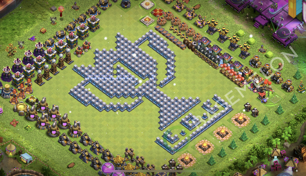 Town Hall Level 12 Progress Base Design 2025, Layout #2141