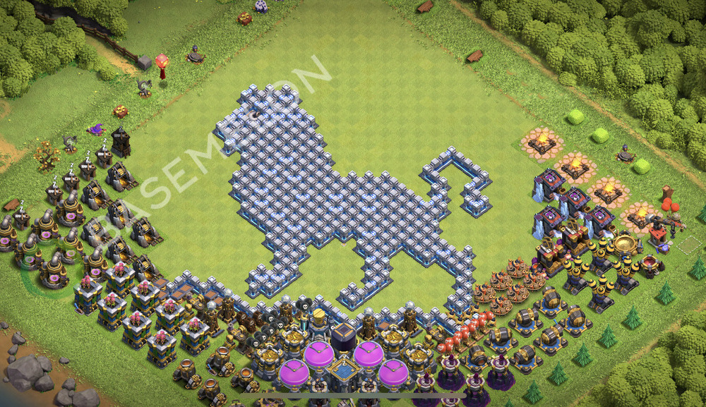 Town Hall Level 12 Progress Base Design 2025, Layout #2151