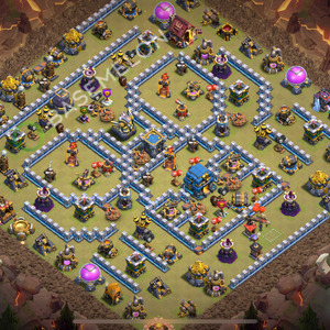 Town Hall Level 12 War Base Design 2025, Layout #2247