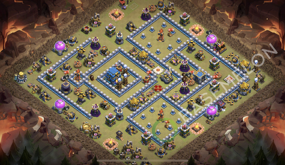 Town Hall Level 12 War Base Design 2025, Anti 3 Stars, Anti Everything, Layout #2282