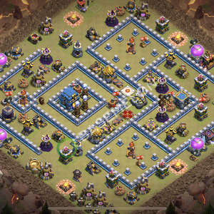 Town Hall Level 12 War Base Design 2025, Anti 3 Stars, Anti Everything, Layout #2282