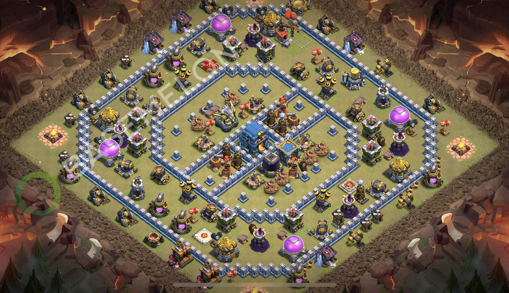 Rathaus Level 12 Krieg Base 2025, Anti Alles, Layout #2324