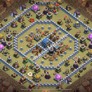 Rathaus Level 12 Krieg Base 2025, Anti Alles, Layout #2324