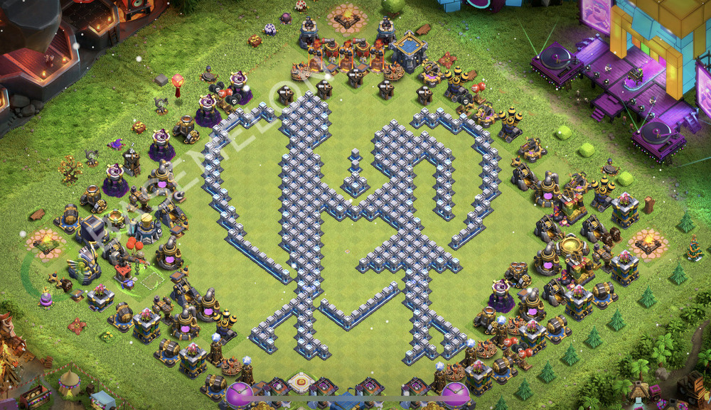 Town Hall Level 12 Progress Base Design 2025, Layout #2329