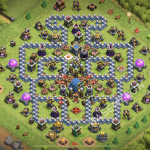 Town Hall Level 12 Trophy/Defense Base Design 2025, Anti Air, Layout #2366