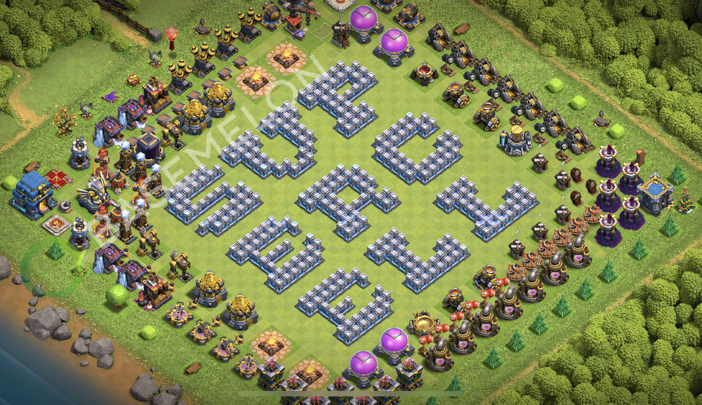 Town Hall Level 12 Progress Base Design 2025, Layout #2428