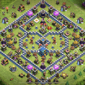 Town Hall Level 12 Farm Base Design 2025, Legend League, Hybrid, Layout #2440