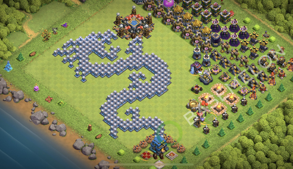 Town Hall Level 12 Progress Base Design 2025, Layout #2442