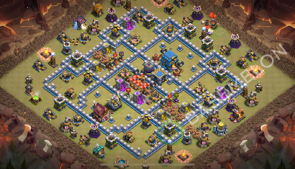 Town Hall Level 12 War Base Design 2026, Legend League, Anti Everything, Layout #2445