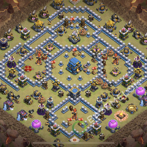 Town Hall Level 12 War Base Design 2026, Anti Air, Layout #2466