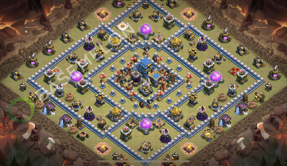 Town Hall Level 12 War Base Design 2026, Legend League, Anti Everything, Layout #2476
