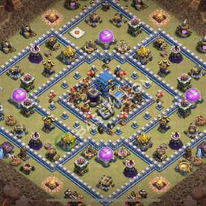 Aldea del Ayuntamiento Nivel 12 para Guerra, Liga Leyenda, Anti Todo Diseño 2026, #2476