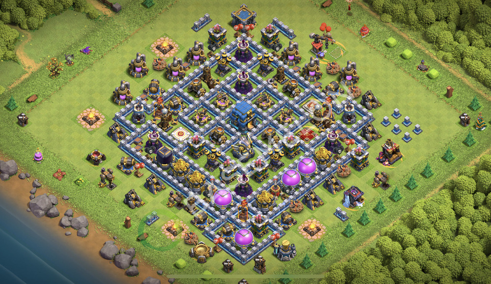 Town Hall Level 12 Farm Base Design 2026, Anti Everything, Layout #2480