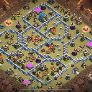 Aldea del Ayuntamiento Nivel 12 para Guerra, Anti 3 Estrellas Diseño 2026, #2485