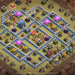 Aldea del Ayuntamiento Nivel 12 para Guerra, Anti Todo Diseño 2026, #2488