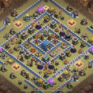 Aldea del Ayuntamiento Nivel 12 para Guerra, Anti 3 Estrellas, Anti Todo Diseño 2026, #2496