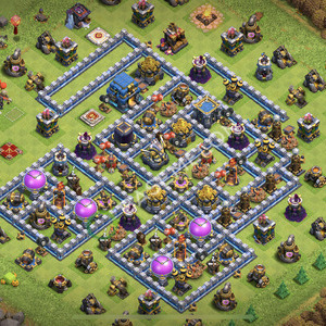 Town Hall Level 12 Farm Base Design 2026, Max Levels, Hybrid, Layout #2544