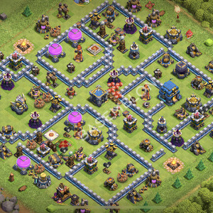 Town Hall Level 12 Trophy/Defense Base Design 2026, Max Levels, Layout #2558