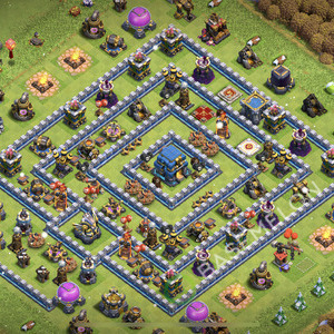 Town Hall Level 12 Trophy/Defense Base Design 2026, Max Levels, Anti Air, Layout #2586