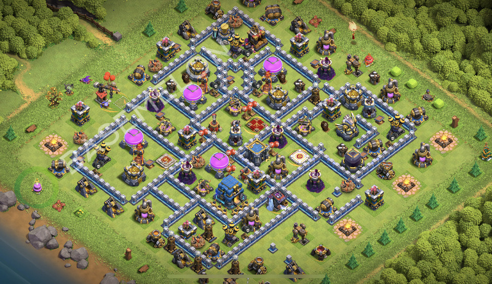 Town Hall Level 12 Trophy/Defense Base Design 2026, Anti Everything, Anti 3 Stars, Layout #2652