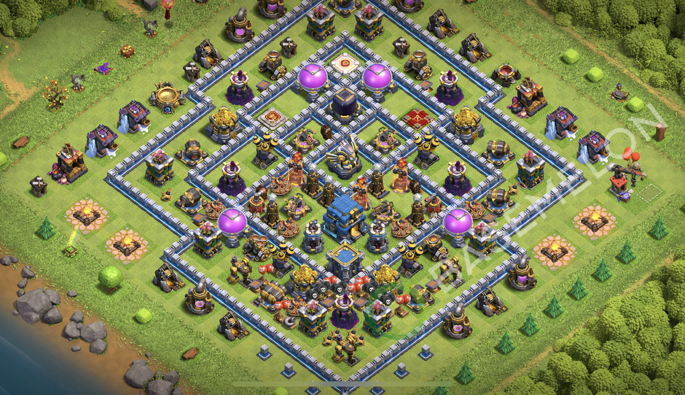 Town Hall Level 12 Farm Base Design 2026, Anti 3 Stars, Anti Everything, Layout #2703