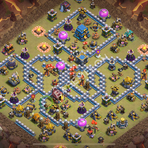 Town Hall Level 12 War Base Design 2026, Anti Everything, Hybrid, Layout #2711