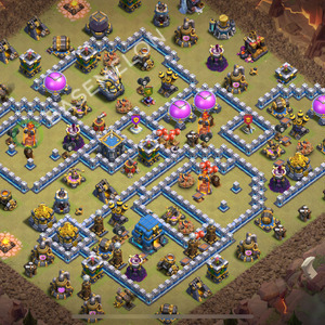 Town Hall Level 12 War Base Design 2026, Layout #2737