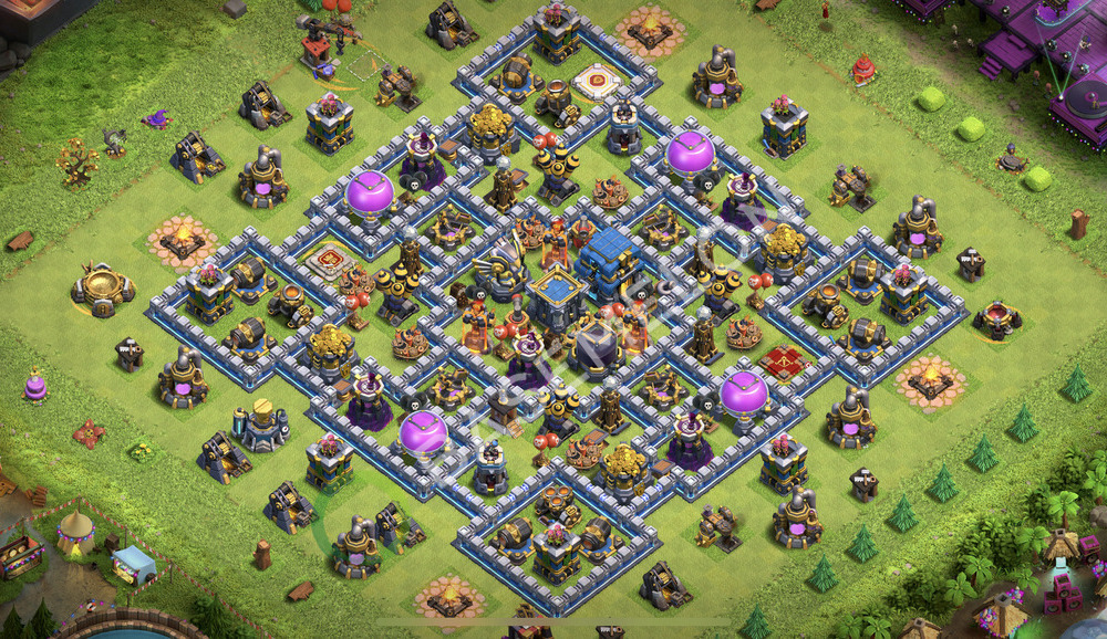 Town Hall Level 12 Farm Base Design 2026, Anti 2 Stars, Layout #2745