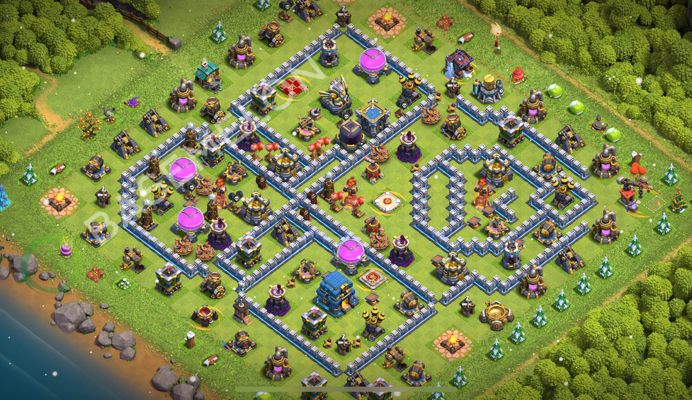 Town Hall Level 12 Farm Base Design 2026, Anti 3 Stars, Layout #2769
