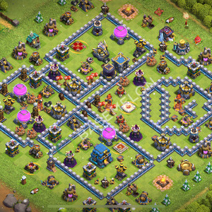 Town Hall Level 12 Farm Base Design 2026, Anti 3 Stars, Layout #2769