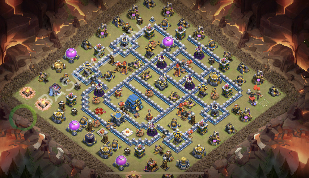 Town Hall Level 12 War Base Design 2026, Anti Everything, Layout #2823