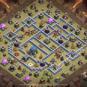 Town Hall Level 12 War Base Design 2026, Anti Everything, Layout #2823