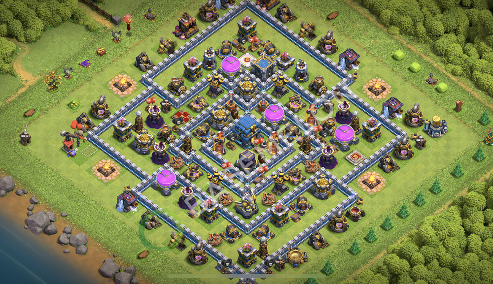 Aldea del Ayuntamiento Nivel 12 para Farming, Anti Todo Diseño 2026, #2839