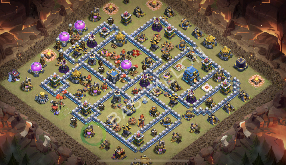 Town Hall Level 12 War Base Design 2026, Anti 3 Stars, Anti Everything, Layout #2855