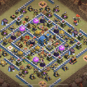 Town Hall Level 12 War Base Design 2026, Legend League, Anti Everything, Layout #2859