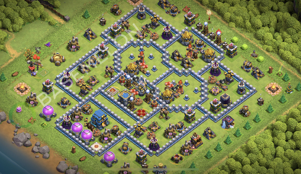 Town Hall Level 12 Trophy/Defense Base Design 2026, Anti 3 Stars, Anti Air, Layout #2866