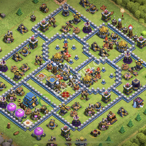 Town Hall Level 12 Trophy/Defense Base Design 2026, Anti 3 Stars, Anti Air, Layout #2866